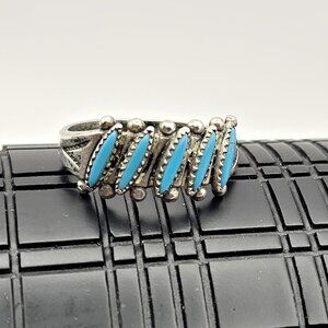 Vintage Bell Trading Post Sterling Silver Turquoise Ring Size 7